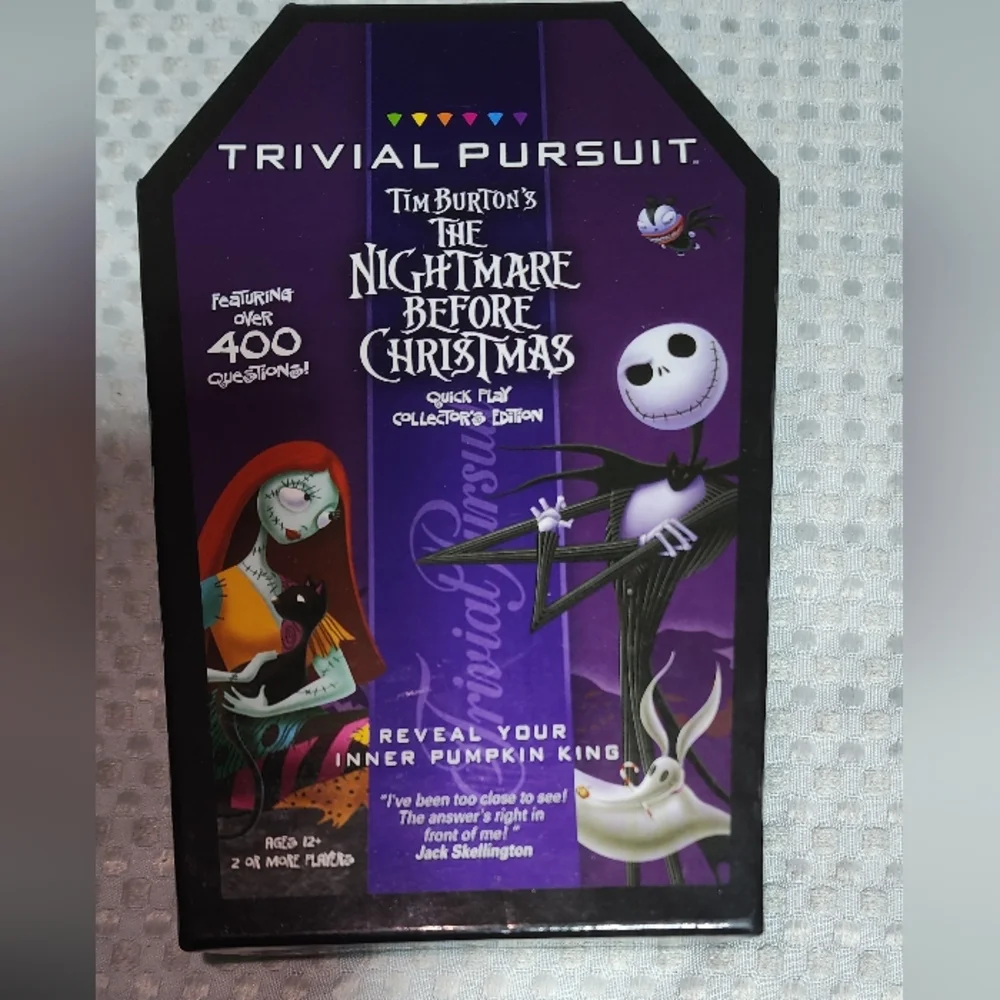 TRIVIAL PURSUIT EUC THE NIGHTMARE BEFORE CHRISTMAS GAME